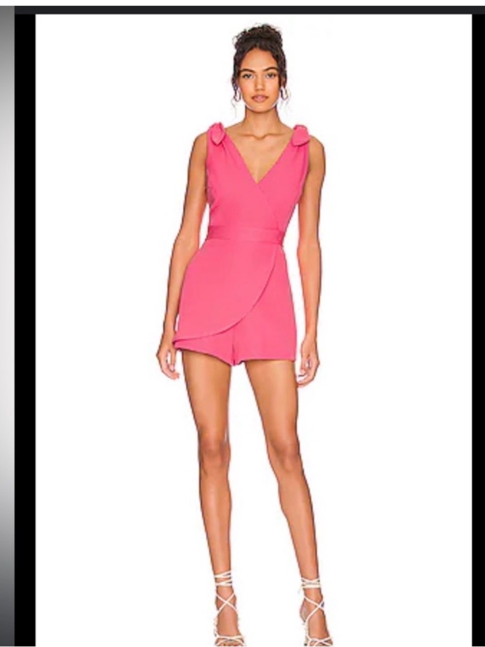 BCBGeneration Hot Pink V-Neck Top